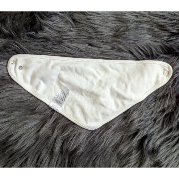 Rae Dunn Lets Eat off white baby bib - Picture 3 of 4